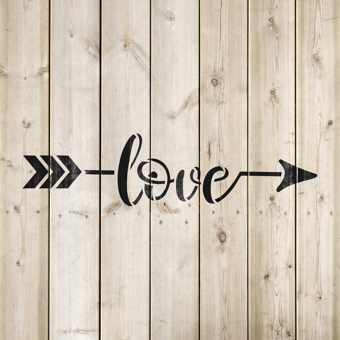 Love Arrow Stencil