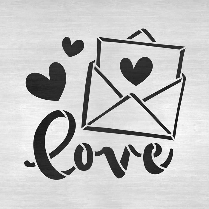 Love Letter Valentines Stencil