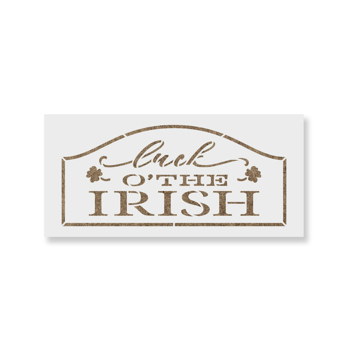 Luck O The Irish Sign Stencil