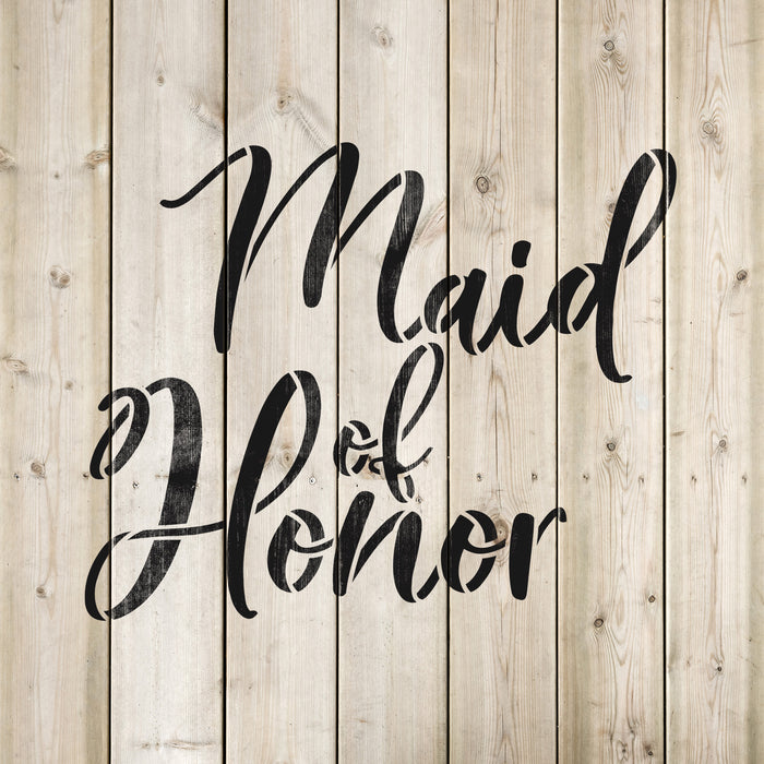 Maid Of Honor Stencil