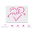 Meh Heart Valentines Stencil