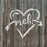 Meh Heart Valentines Stencil
