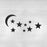 Moon And Stars Stencil