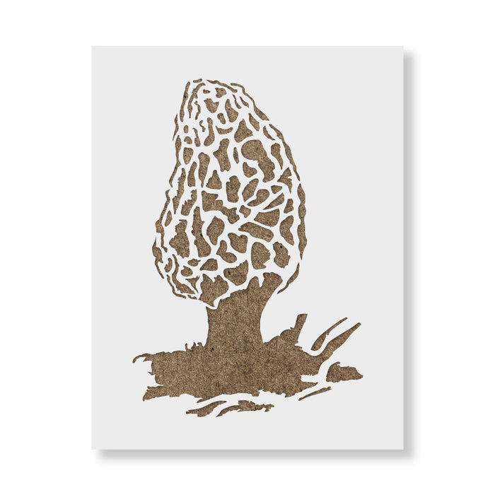 Morel Mushroom Stencil