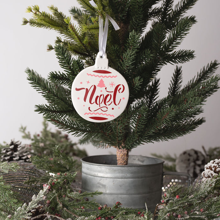 Noel Tree Christmas Ornament Stencil