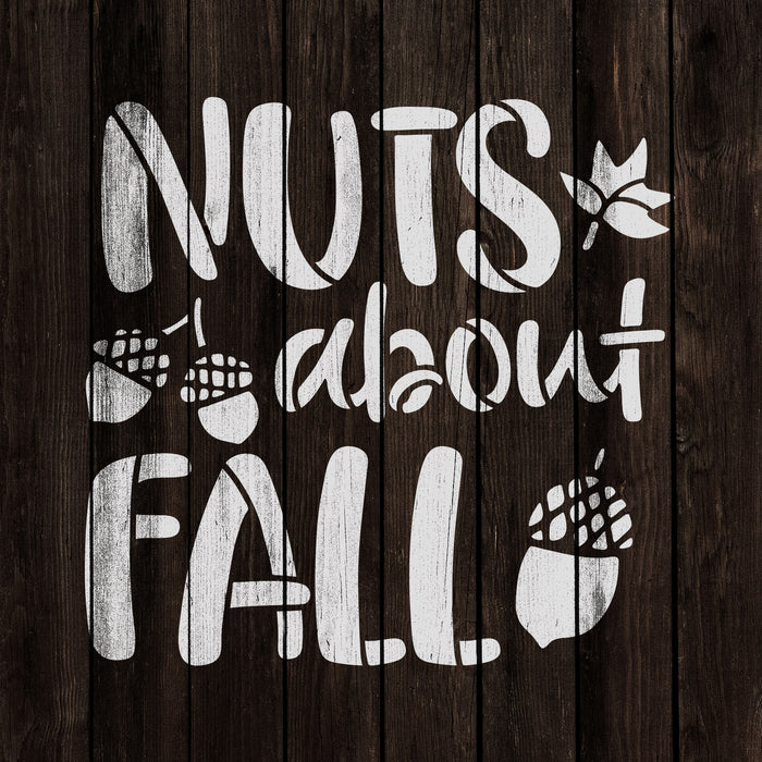 Nuts About Fall Stencil
