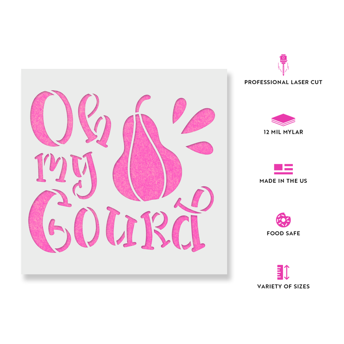 Oh My Gourd Stencil