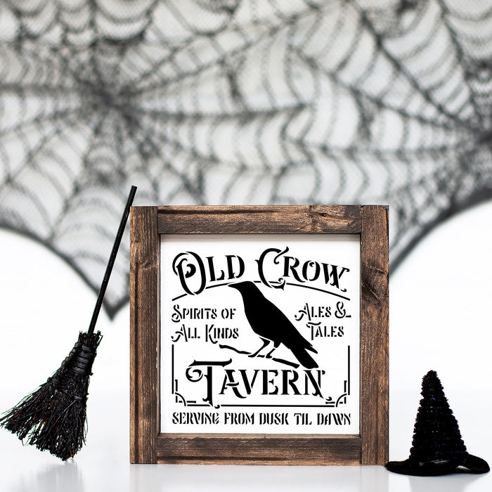 Old Crow Tavern Dusk Till Dawn Stencil