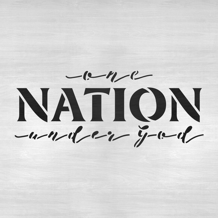One Nation Under God Stencil