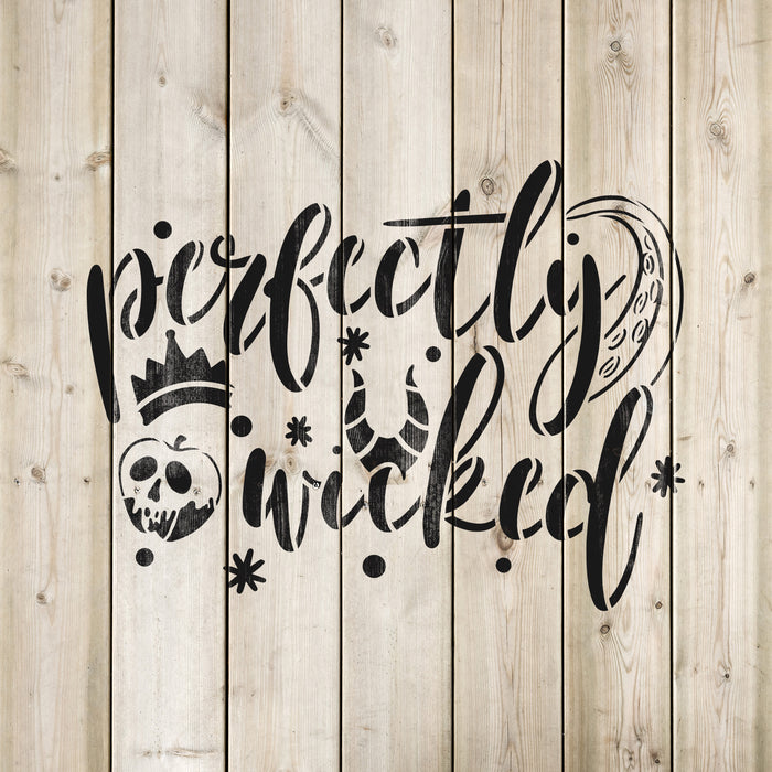 Perfectly Wicked Halloween Stencil