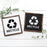 Recycle With Text Stencil