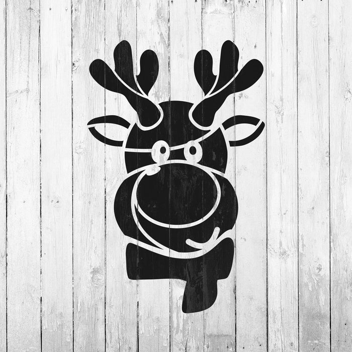 Reindeer Face Stencil
