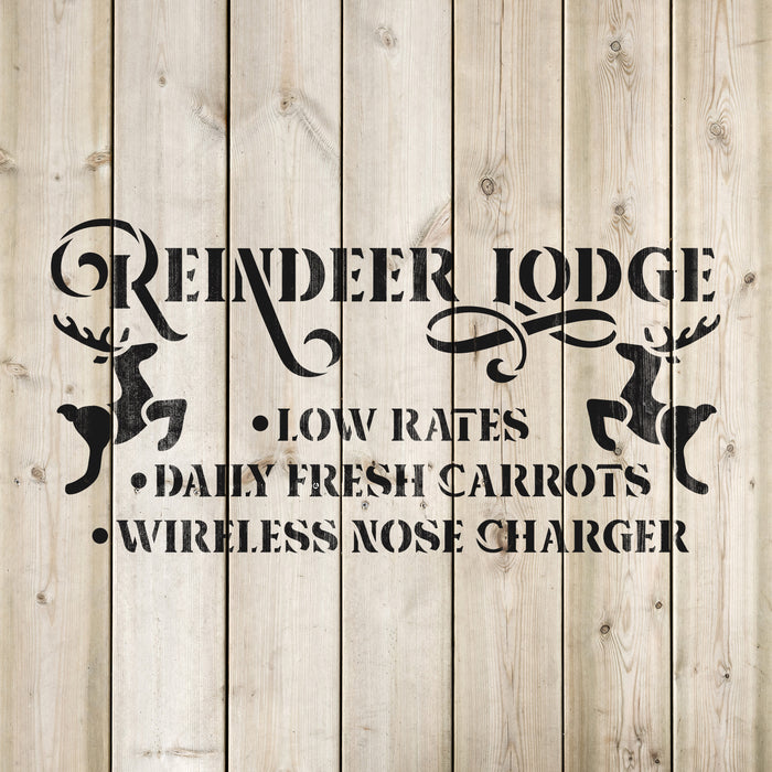 Reindeer Lodge Stencil