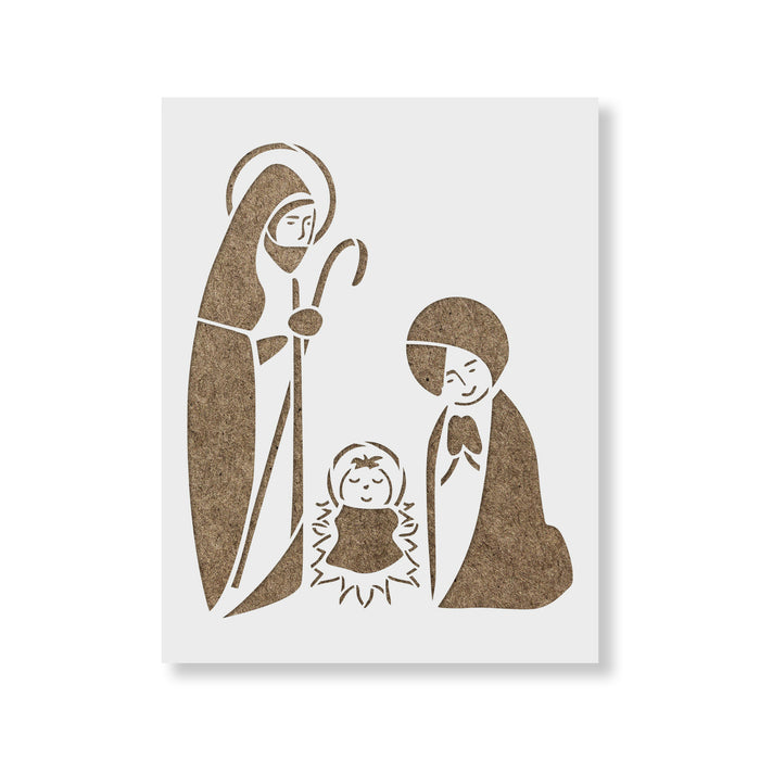 Retro Nativity Stencil