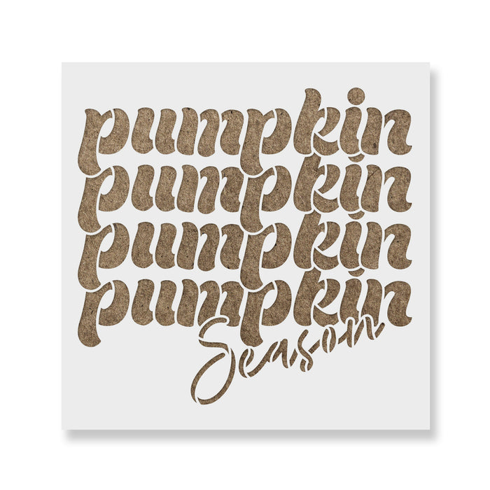 Retro Pumpkin Season Stencil