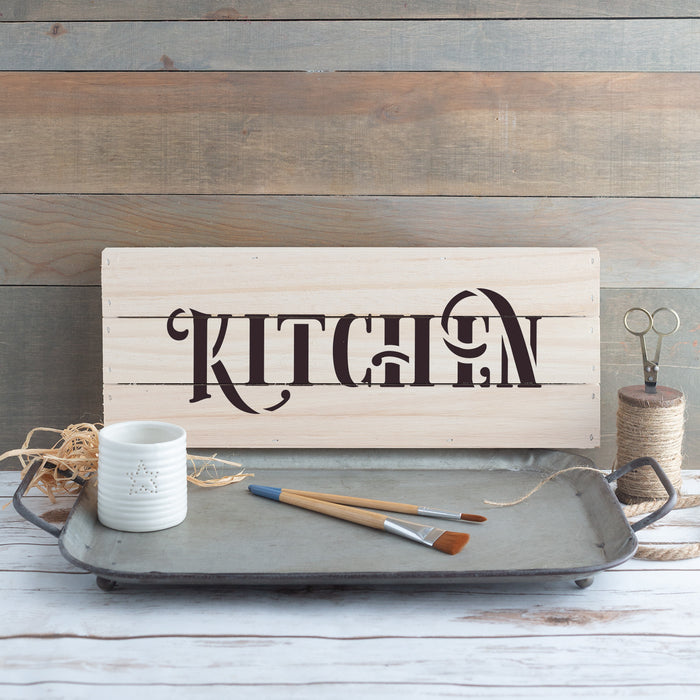 Rustic Kitchen Stencil