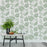 Scandinavian Palm Leaves Pattern Wall Stencil