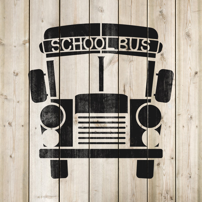 School Bus Stencil
