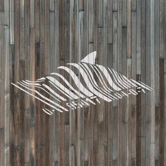 Shark Banksy Stencil