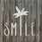 Smile Palm Tree Saying Stencil