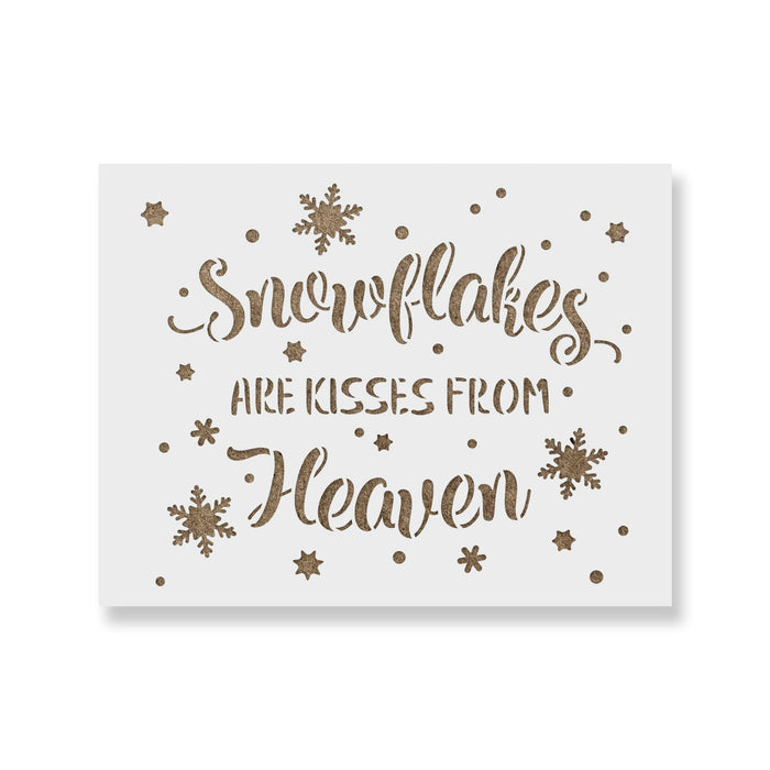Snowflake Kisses Stencil