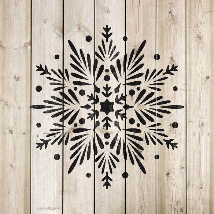 Scandinavian Snowflake Stencils - Stencil Revolution