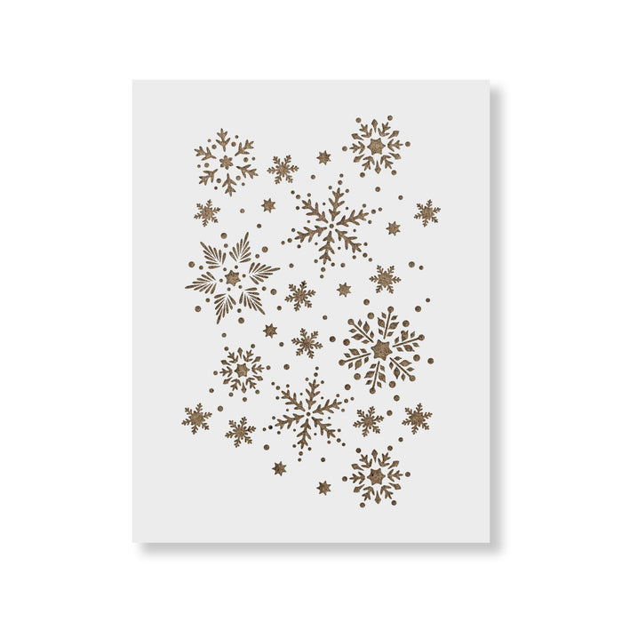 Snowflakes Pattern Stencil