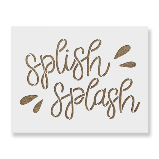 Splish Splash Summer Stencil
