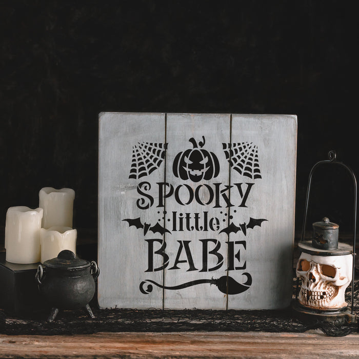 Spooky Little Babe Stencil