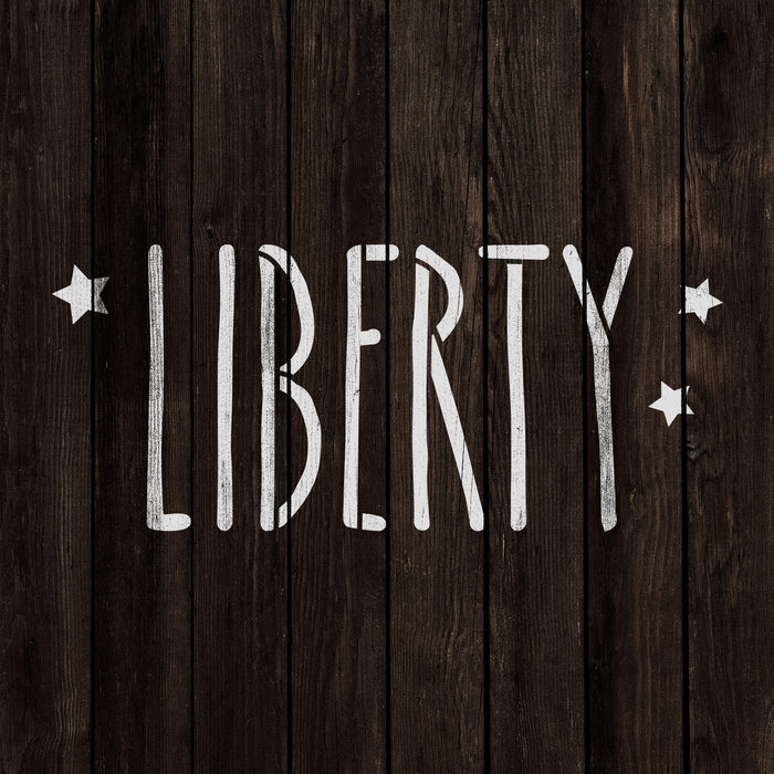 Starry Liberty Independence Stencil