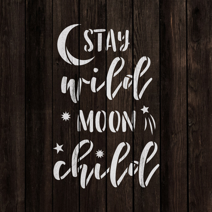 Stay Wild Moon Child Stencil