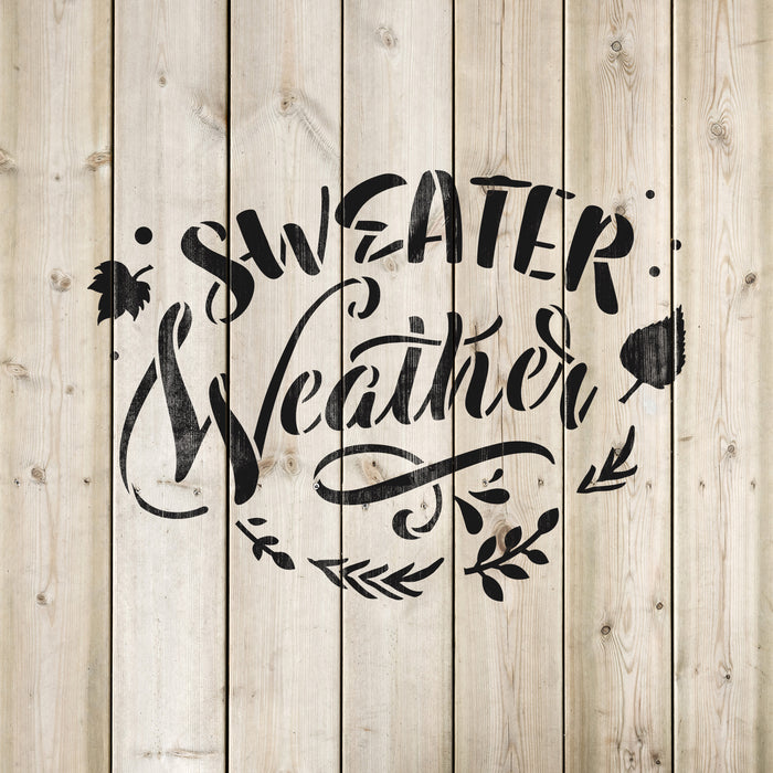 Sweater Weather Stencil