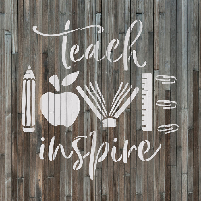 Teach Love Inspire Stencil