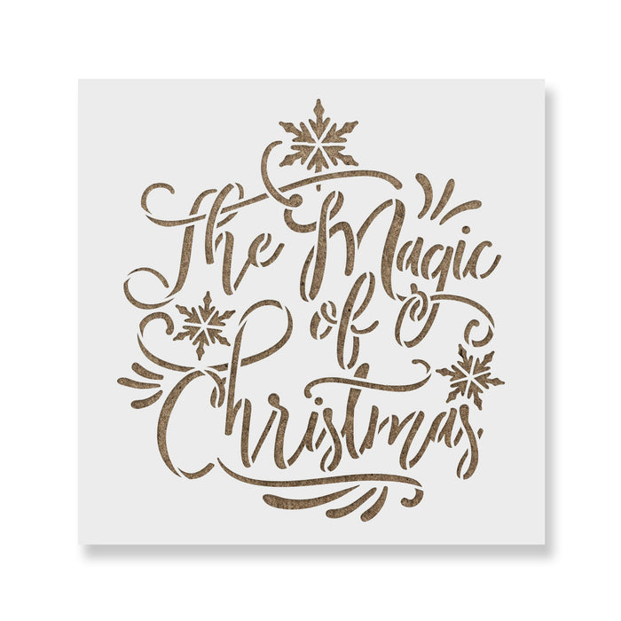 The Magic Of Christmas Stencil