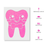 Tooth with Bowtie Stencil