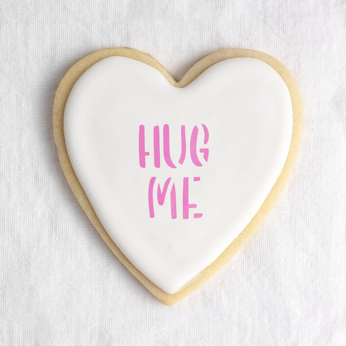 Valentine Words Cookie Stencil