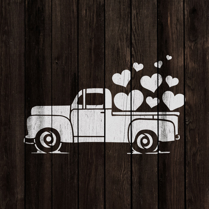 Valentines Truck Stencil