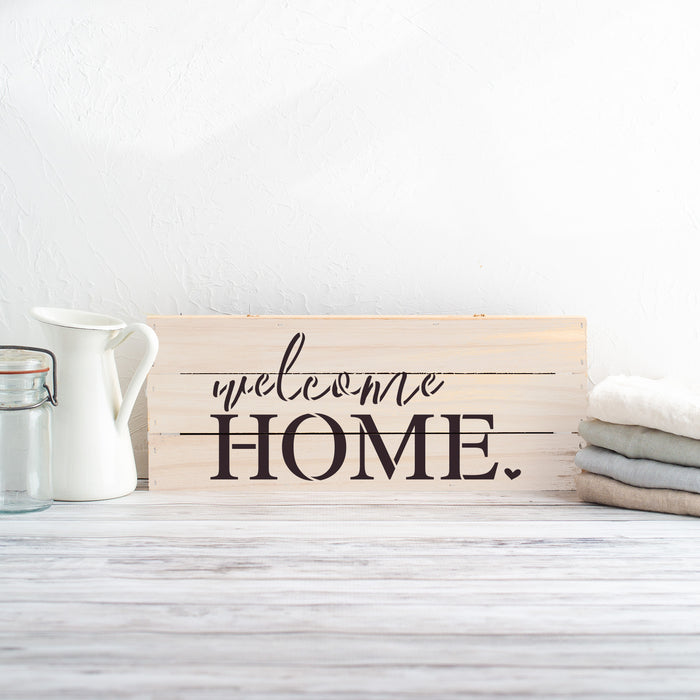 Welcome Home Stencil