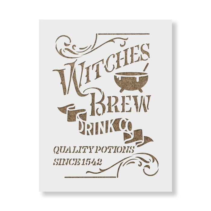Witches Brew Drink Co Stencil