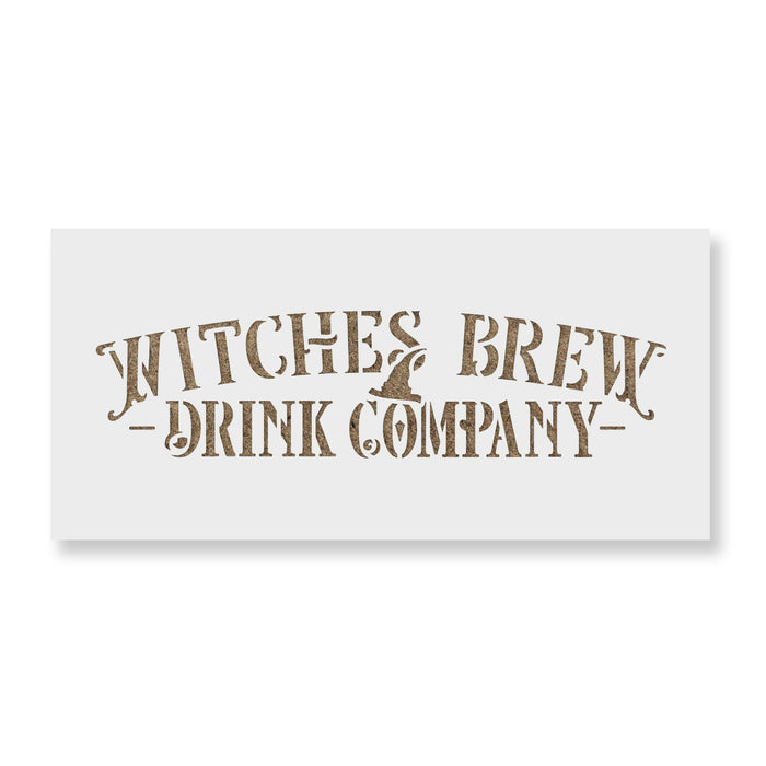 Witches Brew Label Stencil