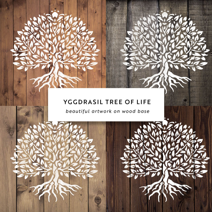 Yggdrasil Tree of Life Stencil